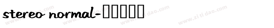 Stereo Normal字体转换